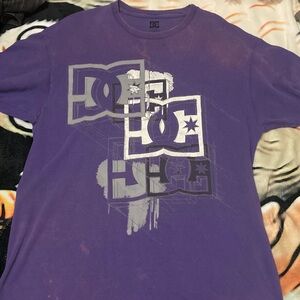 DC Purple Tee with Graphic Logo